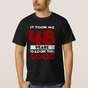 Camiseta Regalo Divertido de Cumpleaños Número 48, 48 Años