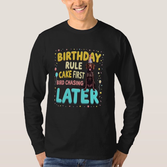Camiseta Regalo divertido de cumpleaños para perro Pointer  (Anverso)