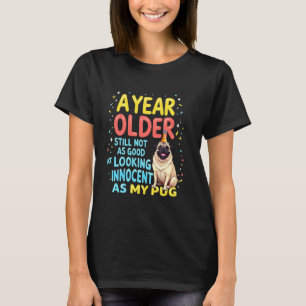 Camiseta Regalo Divertido de Cumpleaños Perro Pug