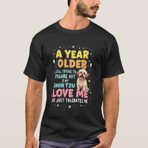 Camiseta Regalo Divertido de Cumpleaños Perro Shih Tzu