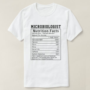 Camiseta Regalo divertido de datos nutricionales para micro