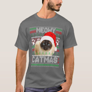 Camiseta Regalo divertido de dibujos de gatos siameses