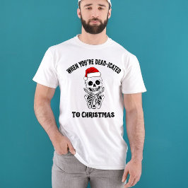 Camiseta Regalo divertido de esqueleto de Navidad