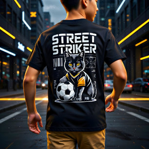 Camiseta Regalo divertido de gato de fútbol callejero para