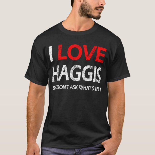Camiseta Regalo divertido de haggis escocés de Robert Burn (Anverso)