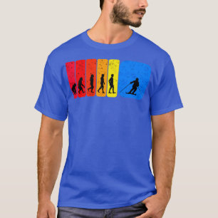 Camiseta Regalo divertido de la evolución del esquí