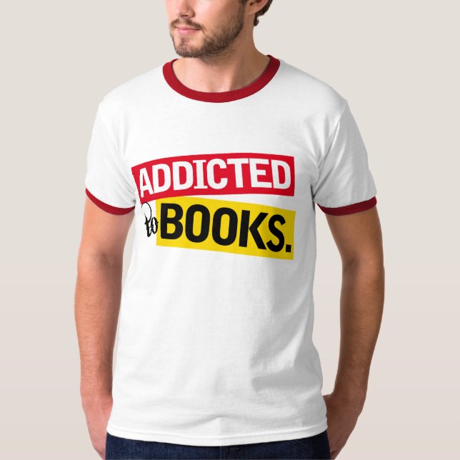 Camiseta Regalo divertido de la lectura del adicto al libro (Anverso)
