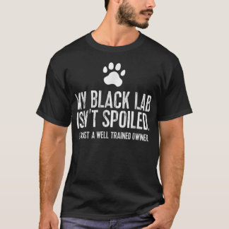 Camiseta Regalo divertido de Labrador negro Mi lab no está