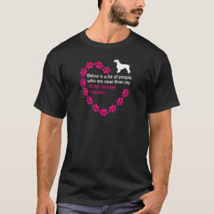 Camiseta regalo divertido de Love Welsh Springer Spaniel