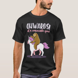 Camiseta Regalo divertido de perezoso y unicornio a velocid