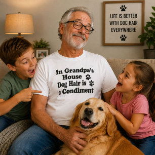 Camiseta Regalo Divertido de Perro para Abuelo Casa de Abue