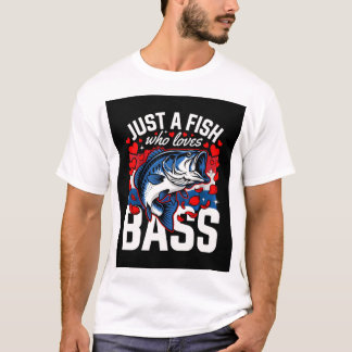 Camiseta Regalo divertido de pesca de lubina | Solo un pez