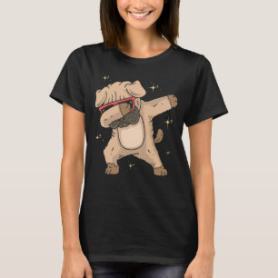 Camiseta Regalo divertido de Pug, cachorro haciendo dab, am