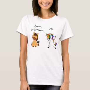 Camiseta Regalo divertido de unicornio caballo para compañe