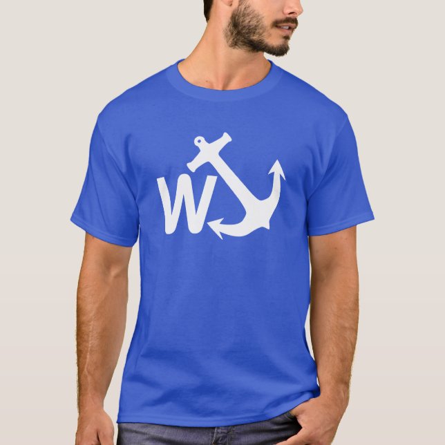 Camiseta Regalo divertido del chiste de Wanchor del ancla (Anverso)