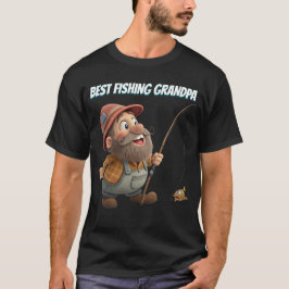 Camiseta Regalo divertido del mejor abuelo pescador de dibu