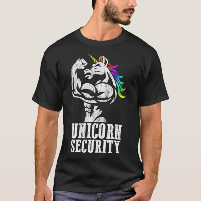 Camiseta Regalo divertido del músculo del arco iris de segu (Anverso)