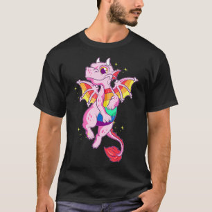 Camiseta Regalo divertido del orgullo gay sobre el dragón a