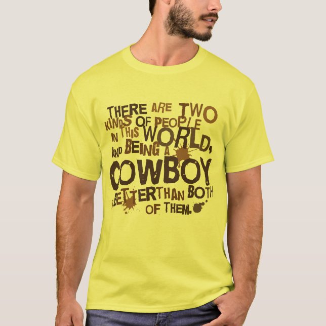 Camiseta Regalo (divertido) del vaquero (Anverso)