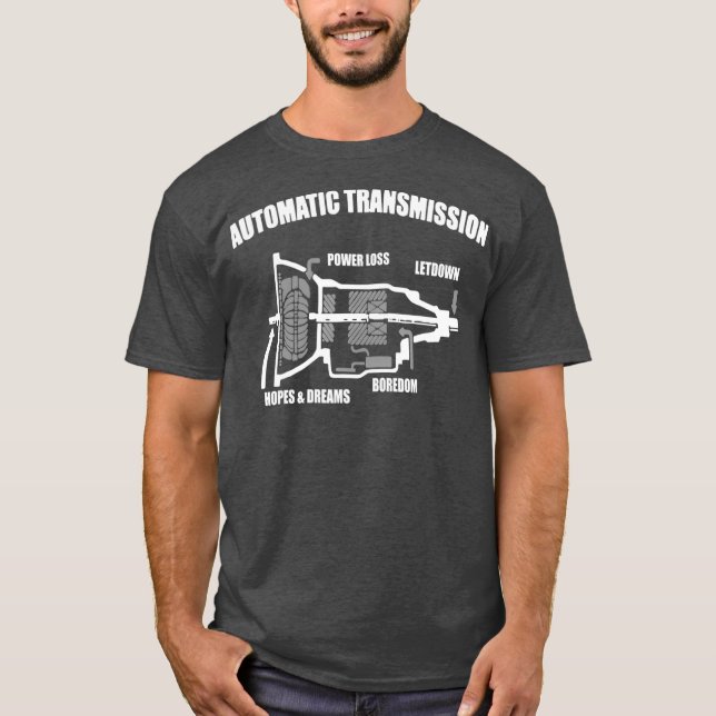 Camiseta Regalo divertido mecánico automático de la caja de (Anverso)