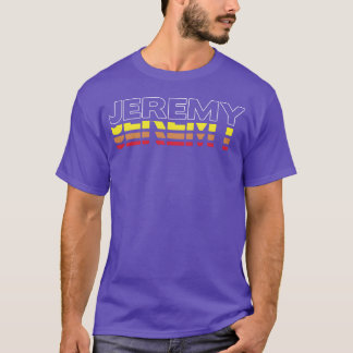 Camiseta Regalo divertido nombre Jeremy vintage atardecer J