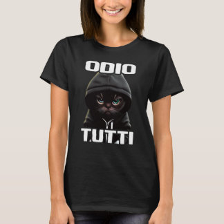 Camiseta Regalo Divertido Oso Odio a la Gente Odio a Todos