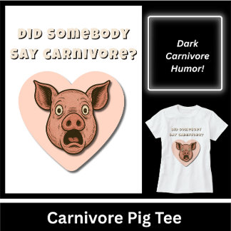 Camiseta Regalo divertido para amantes de cerdos carnívoros