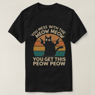 Camiseta Regalo divertido para amantes de gatos – Meow Meow