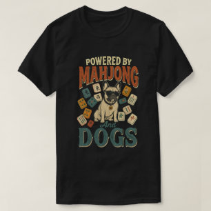 Camiseta Regalo divertido para amantes de Mahjong y Bulldog