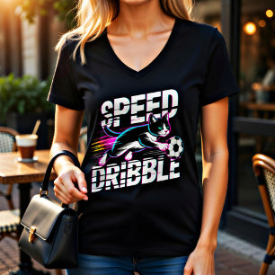 Camiseta Regalo divertido para amantes del fútbol y los gat