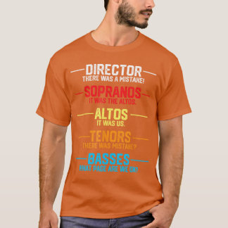 Camiseta Regalo divertido para coro de música Reconocimient