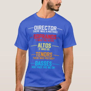 Camiseta Regalo divertido para coro de música Reconocimient