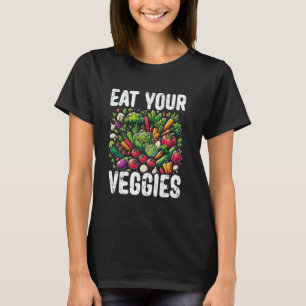Camiseta Regalo divertido para ella activista vegano - Come