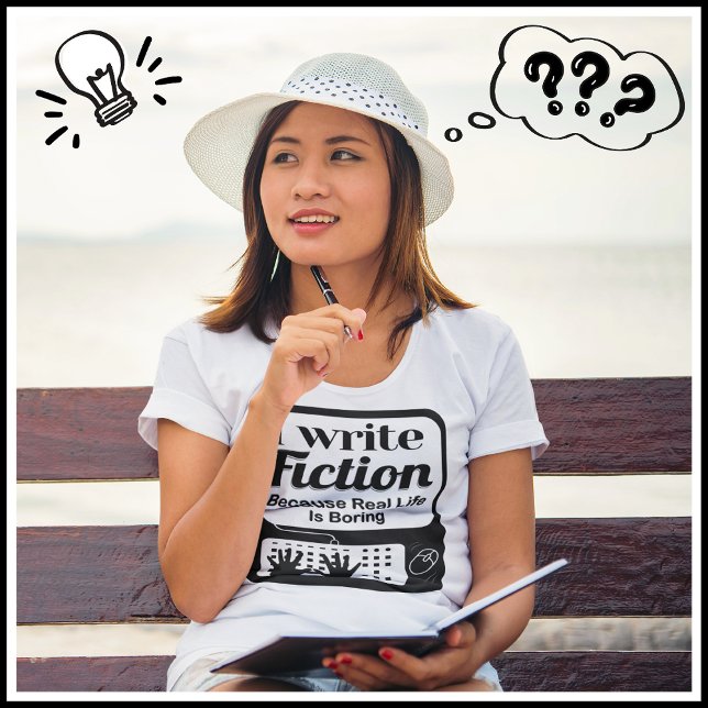 Camiseta Regalo divertido para escritores de ficción, autor (Fun Gift For Writers! Get the muse warmed up and the creative fluids flowing!)