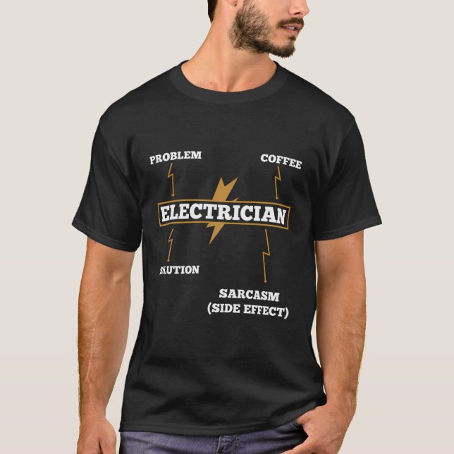 Camiseta Regalo divertido para los electricistas que dan un (Anverso)