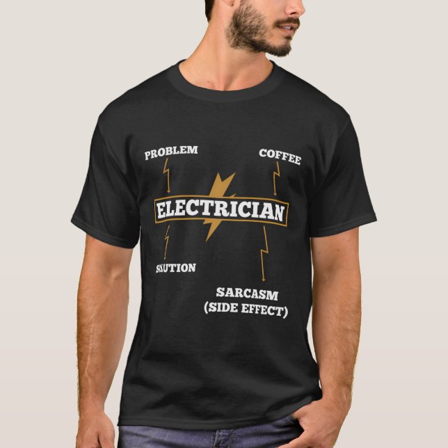 Camiseta Regalo divertido para los electricistas que dan un (Anverso)