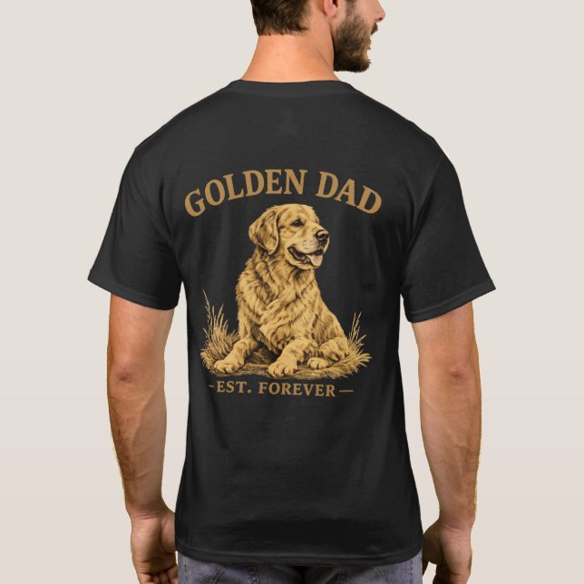 Camiseta Regalo divertido para papá de perro (Reverso)