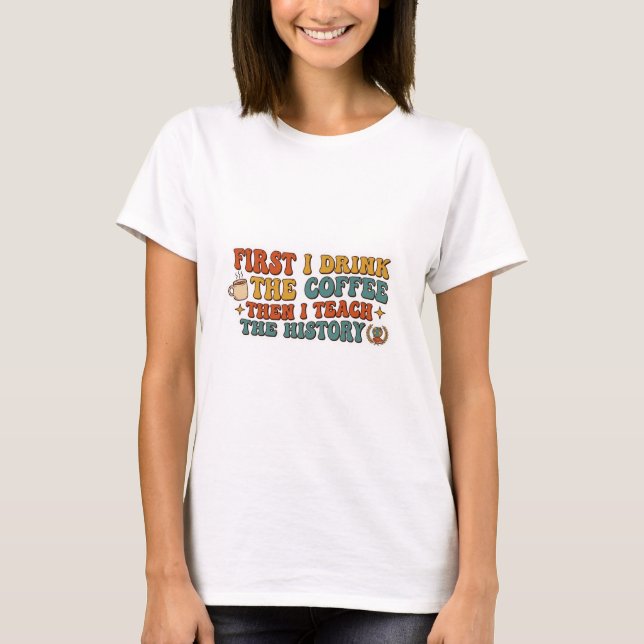Camiseta Regalo divertido para profesores de historia retro (Anverso)