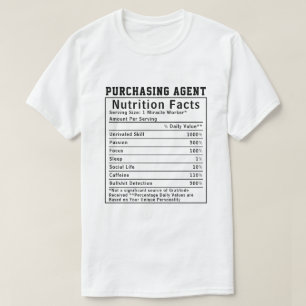 Camiseta Regalo divertido para un Agente de Compras con dat