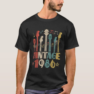 Camiseta Regalo Divertido Regalos Hechos en 1986 Clásico Na