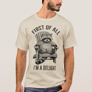 Camiseta Regalo divertido 'Soy un delicioso mapache sarcást