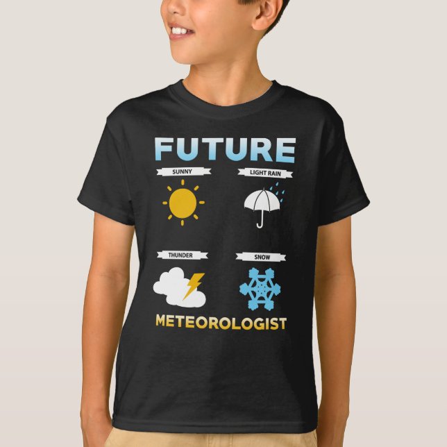 Camiseta Regalo educativo del meteorólogo (Anverso)