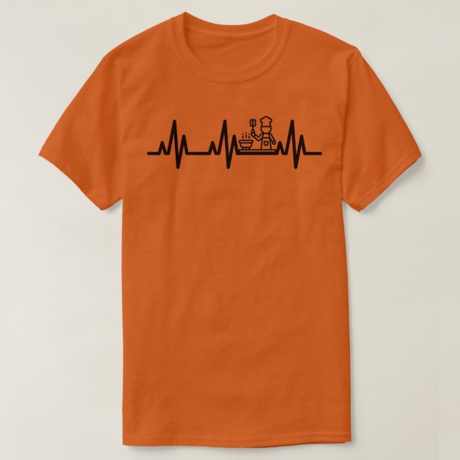 CAMISETA REGALO EKG DE COOK HEARTBEAT (Diseño del anverso)