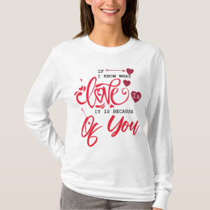 Camiseta Regalo el día de San Valentín para los amantes: Mu