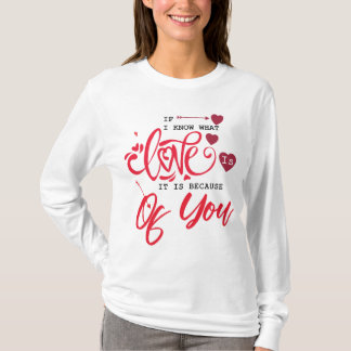 Camiseta Regalo el día de San Valentín para los amantes: Mu