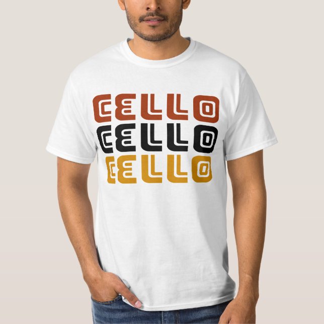 Camiseta Regalo enrrollado del trío del violoncelo (Anverso)