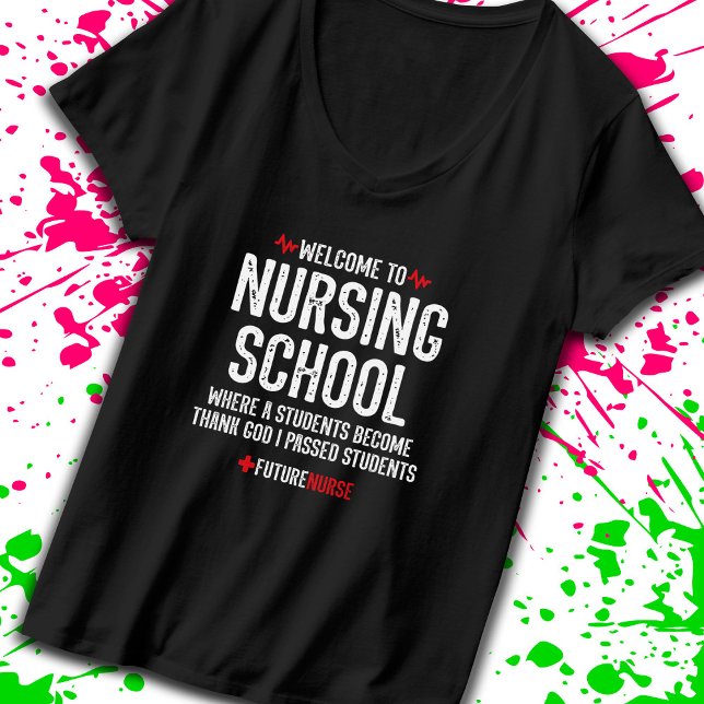 Camiseta Regalo escolar de enfermería - estudiante de Enfer (Embrace your spirit as a nursing student who enjoys motivational sarcasm! -Teemixer)