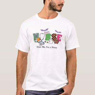 Camiseta Regalo espeluznante de enfermería de Halloween - C
