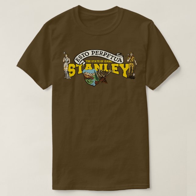 Camiseta Regalo estatal Stanley Idaho (Diseño del anverso)