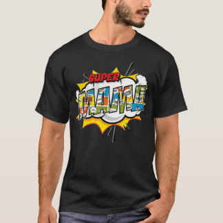 Camiseta Regalo familiar de Super Mama Comic Style para la